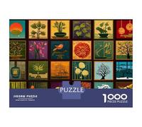 Rompecabezas De 1000 Piezas para Adolescentes Japanese Garden Mosaic Art Rompecabezas para Adultos Juguetes De Bricolaje Difícil Difícil Diversión En El Hogar Actividades, 38x26cm/1000pcs