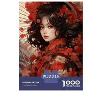 Rompecabezas De 1000 Piezas para Adolescentes Japanese Geisha Art Print-2 Rompecabezas para Adultos Juegos Relajantes Regalos para Mujeres 52x38cm/1000pcs