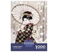Rompecabezas De 1000 Piezas para Adolescentes Japanese Geisha Art Print-4 Rompecabezas para Adultos Juego Familiar Análisis Y Lógica Interacción Entre Padres E Hijos 38x26cm/1000pcs