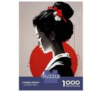 Rompecabezas De 1000 Piezas para Adolescentes Japanese Girl Geisha Rompecabezas para Adultos Juego Práctico Arte De Pared Oferta como Regalos para Toda La Familia 52x38cm/1000pcs