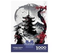 Rompecabezas De 1000 Piezas para Adolescentes Japanese Ink Wash 01 Rompecabezas para Adolescentes Juego Práctico para Mejorar La Memoria Regalos Y Cumpleaños Únicos 70x50cm/1000pcs
