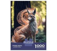 Rompecabezas De 1000 Piezas para Adolescentes Japanese Kitsune Fox Rompecabezas para Adultos Juego Familiar Decoración del Hogar Cumpleaños Y Navidad 52x38cm/1000pcs