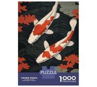 Rompecabezas De 1000 Piezas para Adolescentes Japanese Koi Fish Rompecabezas para Adultos Juegos Divertidos Desafío Difícil para Cumpleaños, Navidad 70x50cm/1000pcs