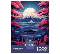Rompecabezas De 1000 Piezas para Adolescentes Japanese Landscapes Rompecabezas para Adolescentes Juego De Ingenio Regalos para Mujeres Actividades Divertidas En Casa 38x26cm/1000pcs