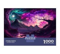 Rompecabezas De 1000 Piezas para Adolescentes Japanese Nature Neon Rompecabezas para Adultos Juegos Relajantes Análisis Y Lógica para Cumpleaños, Navidad 38x26cm/1000pcs