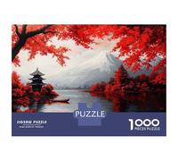 Rompecabezas De 1000 Piezas para Adolescentes Japanese Pagoda and Mountain Rompecabezas para Adultos Juegos Relajantes Desafío Difícil Diversión En Casa Actividades, 38x26cm/1000pcs