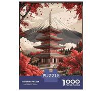 Rompecabezas De 1000 Piezas para Adolescentes Japanese Pagoda Wall Art Print-2 Rompecabezas para Adultos Juguetes De Bricolaje Decoración del Hogar Regalo De Cumpleaños, Regalos, 70x50cm/1000pcs