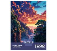 Rompecabezas De 1000 Piezas para Adolescentes Japanese Temple Japan Rompecabezas Juguetes DIY Pero Divertidos Y Humorísticos Cumpleaños Y Navidad 38x26cm/1000pcs