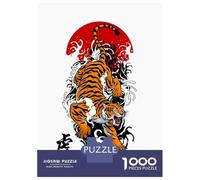 Rompecabezas De 1000 Piezas para Adolescentes Japanese Tiger Rompecabezas para Adultos Juego Familiar Corte De Precisión Regalo De Cumpleaños, Regalos, 52x38cm/1000pcs