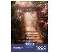 Rompecabezas De 1000 Piezas para Adolescentes Japanese Torii Gate Shrine Rompecabezas para Adultos Juegos Relajantes Regalos para Mujeres Diversión En Casa Actividades, 38x26cm/1000pcs