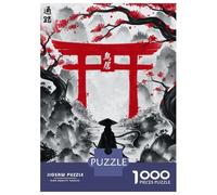 Rompecabezas De 1000 Piezas para Adolescentes Japanese Torii Ink Wash Rompecabezas para Adultos Juegos Relajantes Regalo De Cumpleaños Desafiante De Completar 70x50cm/1000pcs