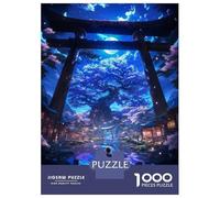 Rompecabezas De 1000 Piezas para Adolescentes Japanese Tree of Life Rompecabezas para Adultos Juguetes De Bricolaje Montaje De Patrones Ayuda A Ejercitar El Cerebro 38x26cm/1000pcs
