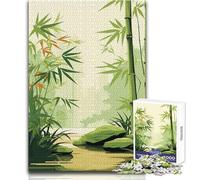 Rompecabezas de 1000 Piezas para Adolescentes, jardín paraíso de bambú, Ideal para un pasatiempo Tranquilo en Interiores, Juguete de Corte de precisión Superior, tamaño 38x26cm