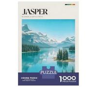 Rompecabezas De 1000 Piezas para Adolescentes Jasper National Park Landscape Rompecabezas para Adultos Juego De Ingenio Ensamblaje De Patrones Desafiante De Completar 52x38cm/1000pcs