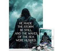 Rompecabezas de 1000 Piezas para Adolescentes Jesús Calma la tormenta decoración del hogar Juguetes Regalo de cumpleaños Juego práctico interacción Entre Padres e Hijos tamaño 50x75cm