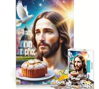 Rompecabezas de 1000 Piezas para Adolescentes Jesús, Juegos relajantes, desafío difícil, colección de Artistas, Bellas Artes 38x26cm