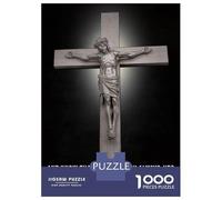 Rompecabezas De 1000 Piezas para Adolescentes Jesus Poster Quotes Rompecabezas para Adultos Juegos Familiares Vacaciones En Casa Matar El Tiempo Difícil Y Desafiante 70x50cm/1000pcs