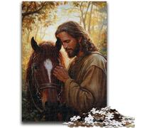 Rompecabezas de 1000 Piezas para Adolescentes: Jesús, un Juego antiestrés, un desafío difícil Cada Pieza es única Divertido Juego Familiar desafiante 50x75cm