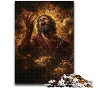 Rompecabezas de 1000 Piezas para Adolescentes: Jesús, un Juego antiestrés, un desafío difícil Cada Pieza es única Divertido Juego Familiar desafiante 50x75cm
