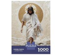 Rompecabezas De 1000 Piezas para Adolescentes Jesus Walking on Water Rompecabezas para Adultos Juguetes Antiestrés Análisis Y Lógica Cumpleaños Y Navidad 52x38cm/1000pcs