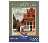Rompecabezas De 1000 Piezas Para Adolescentes Johannes Vermeers The Little Street Painting Rompecabezas Para Adolescentes Juegos Relajantes Decoración Perfecta Regalos De Cumpleaños Y Únicos 70x50cm/1