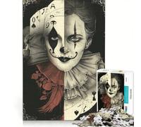 Rompecabezas de 1000 Piezas para Adolescentes Joker de Dos Caras decoración de Pared decoración del hogar para cumpleaños y Navidad 50x75cm