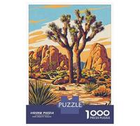 Rompecabezas De 1000 Piezas para Adolescentes Joshua Tree National Park Rompecabezas De Juguete para Decoración De Pared Desafío Difícil Regalo De Cumpleaños, Regalos, 38x26cm/1000pcs
