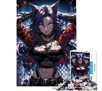 Rompecabezas de 1000 Piezas para Adolescentes Juego de ingenio de Catwoman Urbana y Feroz Ideal para Juegos educativos Regalos y Actividades de Aprendizaje Tamaño 38x52cm