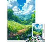 Rompecabezas de 1000 Piezas para Adolescentes Juego de ingenio Sendero de Verano Carrera de Velocidad Manual Juguetes antiestrés cumpleaños (75x50cm)