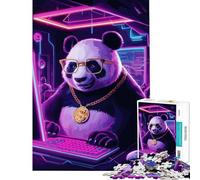 Rompecabezas de 1000 Piezas para Adolescentes Juego de Panda Que Ayuda a ejercitar el Cerebro Difícil y Relajante Apto para Mayores de 14 años 38x52cm