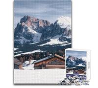 Rompecabezas de 1000 Piezas para Adolescentes, Juego Educativo Alpe Di Siusi, Regalos para Mujeres, Regalos de Amigo Secreto, tamaño 38x52cm