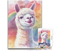 Rompecabezas de 1000 Piezas para Adolescentes, Juego Educativo con Meme de Alpaca, Regalo para Mujeres, Regalo de Amigo Secreto, tamaño 38x52cm