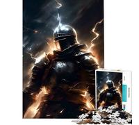 Rompecabezas de 1000 Piezas para Adolescentes Juego Educativo de Dark Souls Knight Juguete Intelectual Regalo para cumpleaños Aprendizaje Educativo (tamaño 38x52cm)