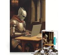 Rompecabezas de 1000 Piezas para Adolescentes Juego Educativo de programación Digital Knight Diversión en casa Actividades para Fortalecer el Amor Entre Parejas 50x75cm
