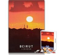 Rompecabezas de 1000 Piezas para Adolescentes,Juego Educativo Familiar de Beirut,análisis y lógica,Juguete Educativo,tamaño 50x75cm