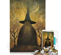 Rompecabezas de 1000 Piezas para Adolescentes Juego Familiar de Magos del Bosque Divertido y con Humor Ideal para Decorar el Escritorio 50x75cm