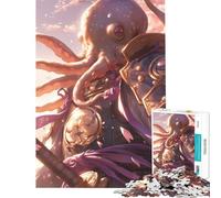 Rompecabezas de 1000 Piezas para Adolescentes Juego Familiar de Pulpo samurái Juguetes adictivos para Cultivar la Paciencia Regalo Divertido difícil (tamaño 38x26cm)