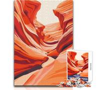 Rompecabezas de 1000 Piezas para Adolescentes,Juego Imposible del Cañón del Antílope,Arizona,Regalos para Mujeres,Regalos de Amigo Secreto,tamaño 38x52cm