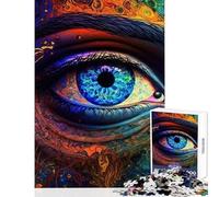 Rompecabezas de 1000 Piezas para Adolescentes Juego Relajante Viaje del Tercer Ojo Mejora la Memoria Juguetes de decoración para el hogar Ideal para cumpleaños y Navidad (38x26cm)