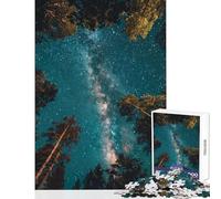 Rompecabezas de 1000 Piezas para Adolescentes Juegos relajantes bajo Las Estrellas para la diversión Familiar Juguetes de decoración para el hogar Que mejoran el Amor Entre Parejas (50x75cm)