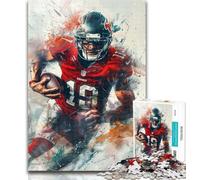 Rompecabezas de 1000 Piezas para Adolescentes, Jugadores de fútbol Americano, 1000 Piezas para Adolescentes, antiestrés, desafío difícil, Juguetes de decoración del hogar, 50x75cm