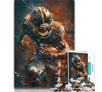 Rompecabezas de 1000 Piezas para Adolescentes, Jugadores de fútbol Americano, 1000 Piezas para Adultos, antiestrés, desafío difícil, Regalo de Amigo Secreto, 26x38cm