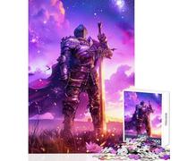 Rompecabezas de 1000 Piezas para Adolescentes Juguete antiestrés de Cosmic Knight Regalo de cumpleaños Juego de ingenio con póster a Juego y Hoja de Trivia tamaño 50x75cm