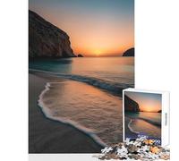 Rompecabezas de 1000 Piezas para Adolescentes Juguete de caricias de Olas crepusculares decoración de Pared Regalos para Mujeres y Hombres Juego Educativo Mejora el Amor Entre Parejas tamaño 50x75cm