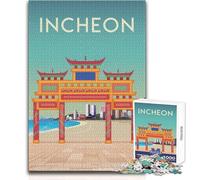 Rompecabezas de 1000 Piezas para Adolescentes, Juguete de Corea del Sur, Juego Intelectual para diversión Familiar, Regalo de cumpleaños, tamaño 38x52cm