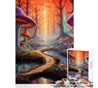 Rompecabezas de 1000 Piezas para Adolescentes Juguete de Hongo mágico cósmico decoración de Pared Regalo de Amigo Secreto Juego práctico para Mejorar el Amor en Pareja tamaño 38x26cm