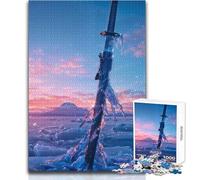 Rompecabezas de 1000 Piezas para Adolescentes, Juguete de Katana de Frozen, Juego Intelectual, Vacaciones en casa, Matar el Tiempo, Regalo de Amigo Secreto, tamaño 38x52cm