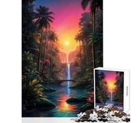 Rompecabezas de 1000 Piezas para Adolescentes Juguete de la Jungla decoración de Pared Regalos de cumpleaños Juegos relajantes Entrena tu Cerebro y Tus Manos tamaño 38x26cm