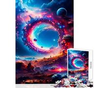 Rompecabezas de 1000 Piezas para Adolescentes Juguete de Portal Antiguo decoración de Pared Regalo de Amigo Secreto Juego práctico para Mejorar el Amor en Pareja tamaño 50x75cm