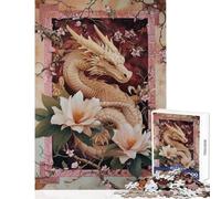 Rompecabezas de 1000 Piezas para Adolescentes Juguete Educativo D Dragon Pink Regalo de Amigo Secreto Juego Educativo colección de Artistas Bellas Artes tamaño 38x52cm